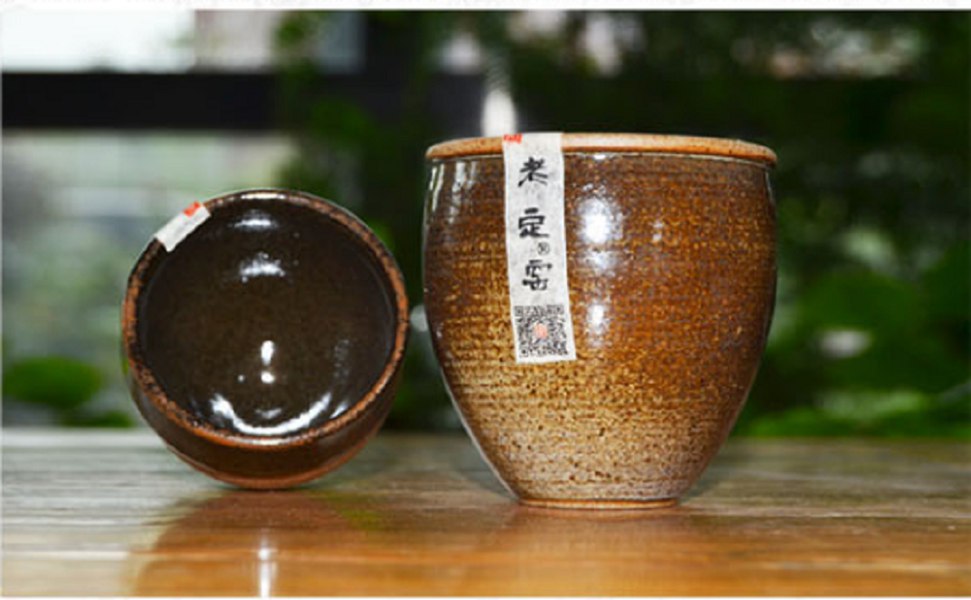 大宋定窑设计的精美粗瓷小瓮杯，手工感十足